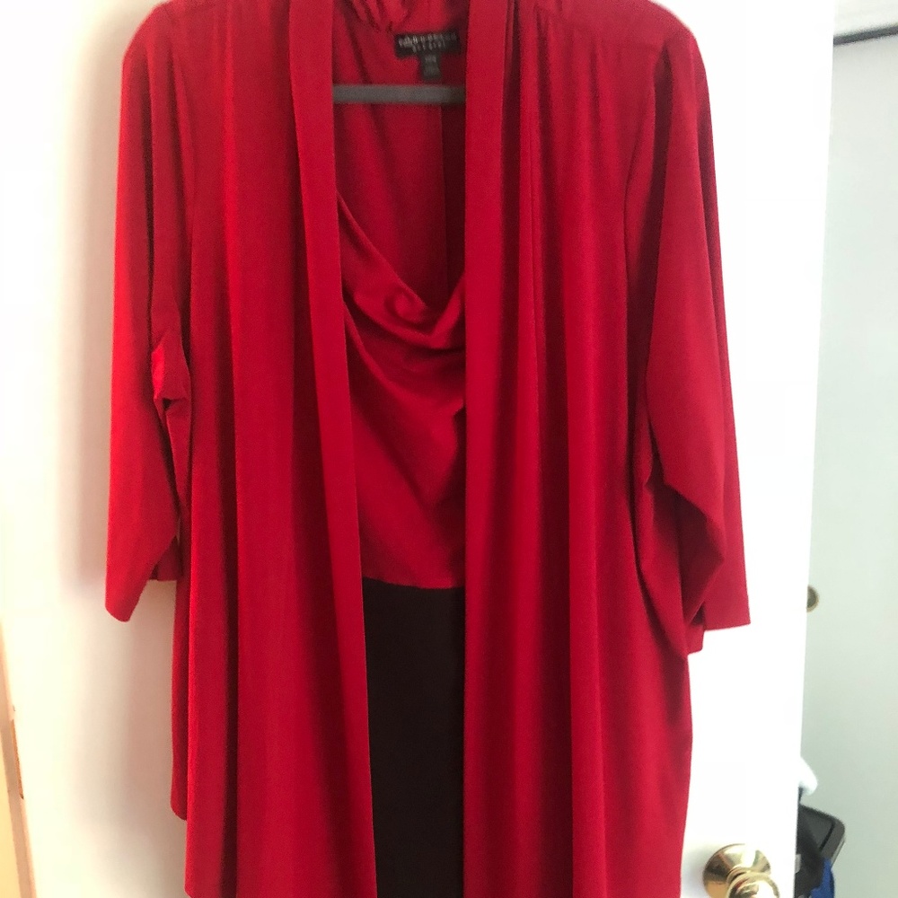 Red and Black One Piece dress